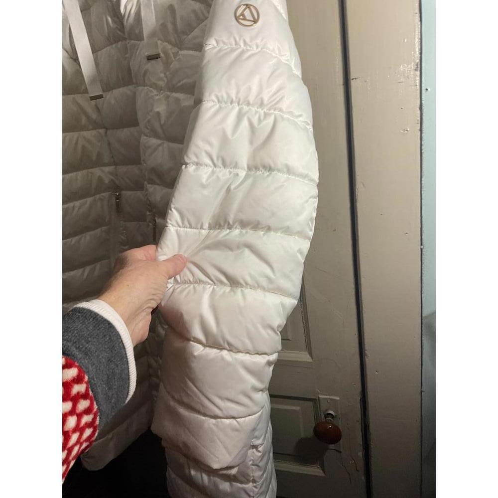 Liz Claiborne White Women's Puffer Coat with Hood XL - Picture 8 of 15